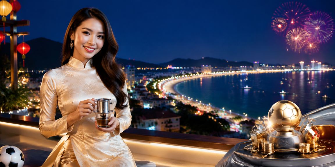 Ngườidùng xem bóng đá và đặt kèo qua điện thoại tại bãi biển Nha Trang